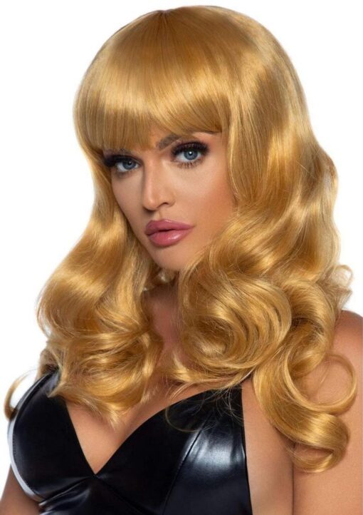 Leg Avenue Misfit Long Wavy Bang Wig - OS - Blonde