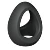 Love to Love Flux Ring Silicone Cock Ring - Black Onyx