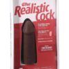 The Realistic Cock Ultraskyn Removable Vac-U-Lock Suction Cup 5in - Chocolate