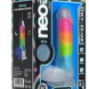 Neo Elite Glow in the Dark Silicone Rainbow Rave Dildo 6.5in - Multicolor
