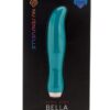 Nu Sensuelle Bella Velvet Touch with Turbo Rechargeable Silicone Vibrator - Green/Rose Gold