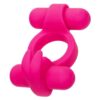 Silicone Rechargeable Rockin` Rabbit Cock Ring - Pink