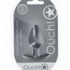 Ouch! Anal Plug Silicone - Medium - Gun Metal