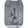 Ouch! Anal Plug Silicone - Large - Gun Metal