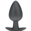 Ouch! Anal Plug Silicone - Large - Gun Metal