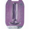 Ouch! Oblong Anal Plug Silicone - Metallic Purple