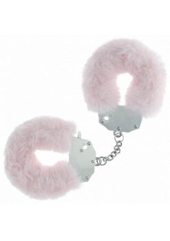 Ouch! Heavy-Duty Fluffy Handcuffs - Powder Pink