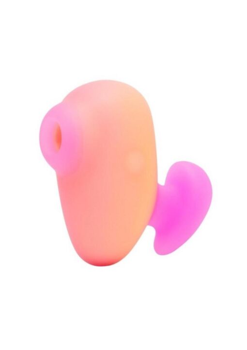 Romp Kiss Rechargeable Silicone Clitoral Stimulator - Yellow/Pink