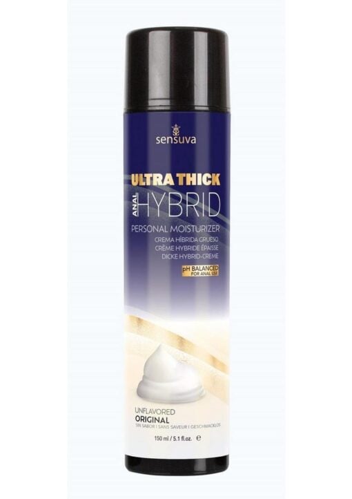 Sensuva Ultra-Thick Anal Hybrid Lubricant Original Unflavored 5.1oz