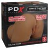 PDX Elite Shake That Ass Vibrating Rechargeable Mega Masturbator - Caramel