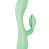 Blaze Romantic Rechargeable Silicone Vibrator - Aqua