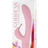 Goddess Tri-Tip Rechargeable Silicone Personal Vibrator - Pink