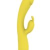 Blaze Heat Up Bunny Rechargeable Silicone Vibrator - Yellow