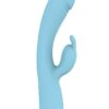 Blaze Heat Up Bunny Rechargeable Silicone Vibrator - Blue