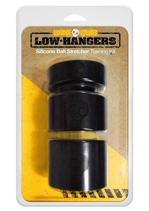 Boneyard Low Hangers Silicone Ball Stretchers (3 per Set) - Black