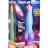 Creature Cocks Space Cock Glow in The Dark Silicone Alien Dildo - Orange/Purple/Blue
