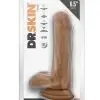 Dr. Skin Silver Collection Dr. Jeffrey Dildo with Balls and Suction Cup 6.5in - Caramel