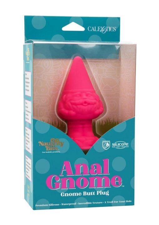 Naughty Bits Anal Gnome Gnome Silicone Butt Plug - Pink