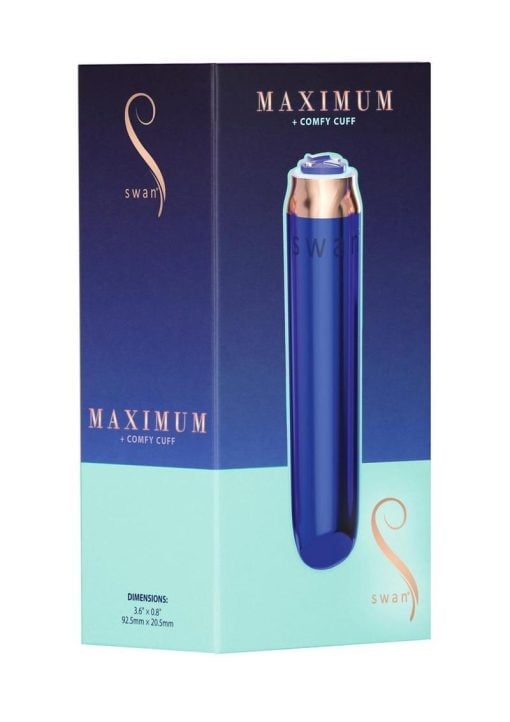 Swan Maximum Rechargeable Bullet - Blue/Rose Gold