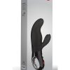 Miss Bi Silicone Rabbit Vibrator - Black