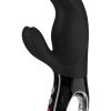 Miss Bi Silicone Rabbit Vibrator - Black