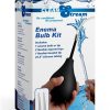 CleanStream Silicone Enema Bulb Kit - Black/Clear