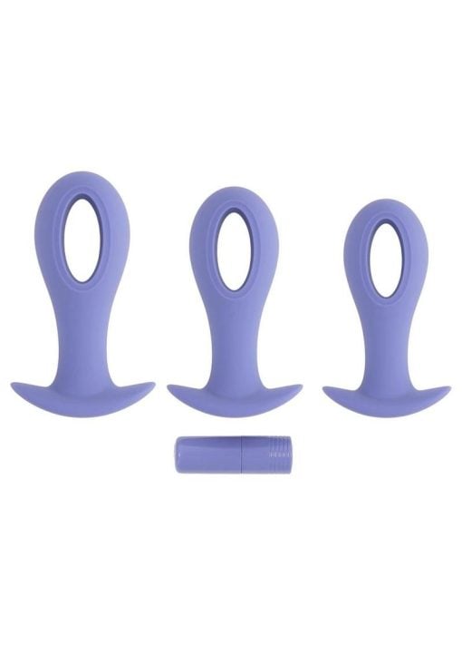 Hole Punch Rechargeable Silicone Plug Set - Purple