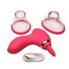 Lickgasm Plump Pleasure Licking And Sucking Rechargeable Silicone Clitoral Stimulator - Pink
