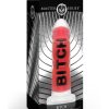 Master Series BITCH Silicone Dildo - Red/Black/Clear