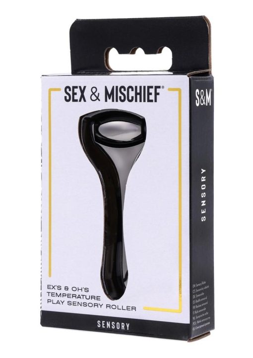 Sex and Mischief Ex`s andamp; Oh`s Temperature Play Sensory Roller - Black