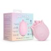 Play with Me Romanic Rose Rechargeable Silicone Clitoral Stimulator - Pink