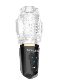 The Male Rose 2 Rechargeable Sucking Masturbator - Black/Clear