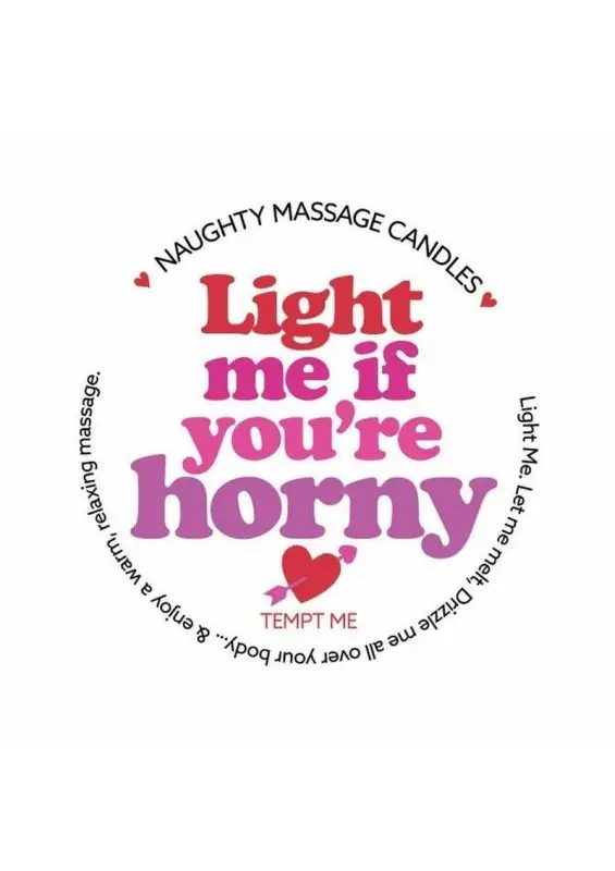 Kama Sutra Valentines Mini Massage Candle 1oz - Light Me if you`re Horny