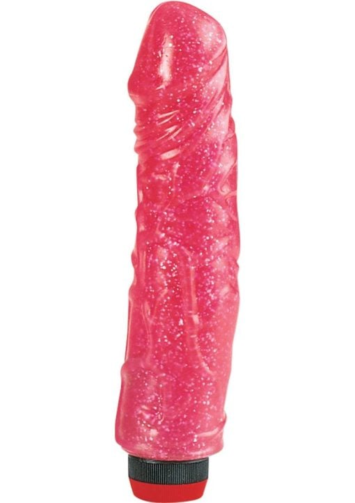 Hot Pinks Devil Dick Vibrating Dildo 8in - Pink