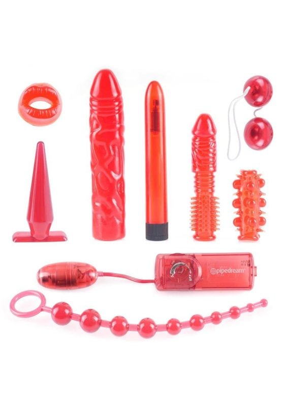 Pipedream Extreme Toyz Kinky Collection with Bullet and Wired Remote Control - Red