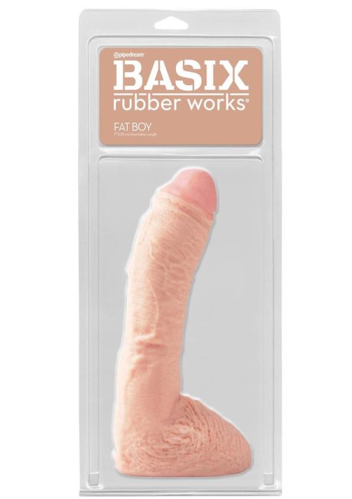 Basix Rubber Works Fat Boy Dong 10 Inch Flesh - Image 2