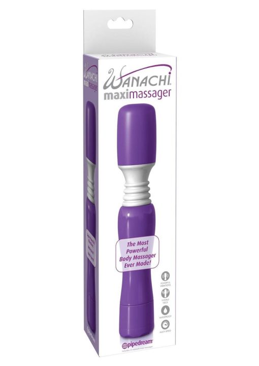 Maxi Wanachi Silicone Massager Waterproof 9 Inch  Purple - Image 2