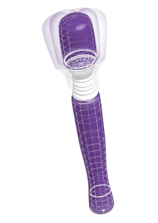 Maxi Wanachi Silicone Massager Waterproof 9 Inch  Purple - Image 3
