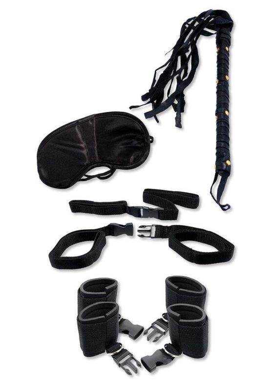 Fetish Fantasy Series Bedroom Bondage (5 Piece Kit) - Black