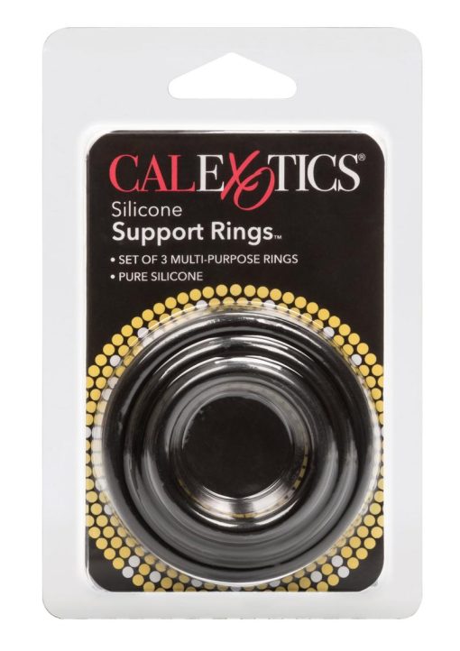 Silicone Support Rings Medium Large And Extra Large Black - Image 2