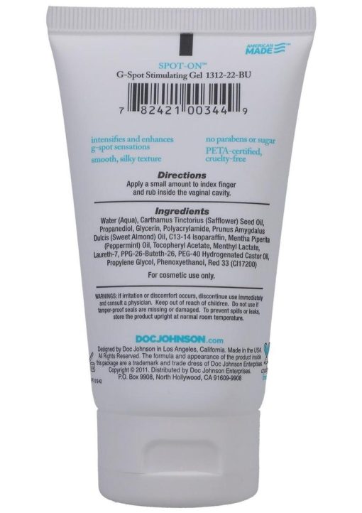 Spot On G Spot Stimulating Gel For Women 2 Ounce Bulk - Image 2
