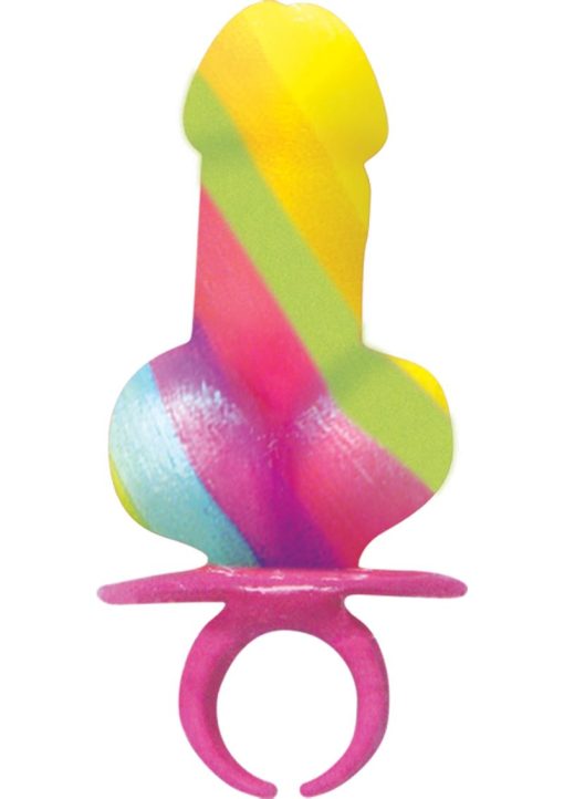 Rainbow Cock Ring Pop 12 Per Display