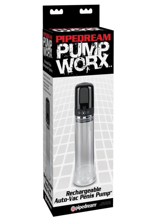 Pump Worx Rechargeable Auto Vac Penis Pump 7.5 Inches - Image 2