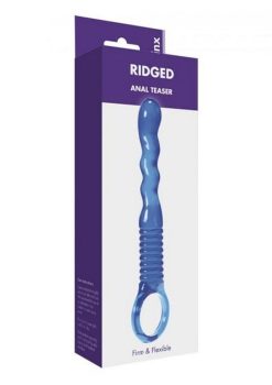 Kinx Ridged Anal Teaser Blue 6 Inch