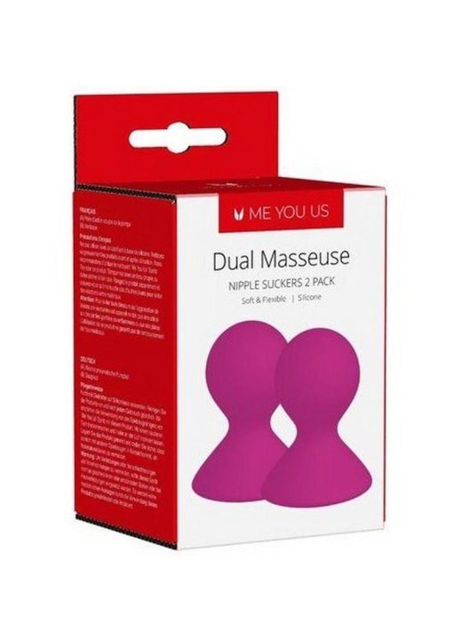 Kinx Dual Masseuse Silicone Nipple Suckers - Purple - Image 2