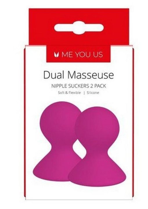 Kinx Dual Masseuse Silicone Nipple Suckers - Purple - Image 3