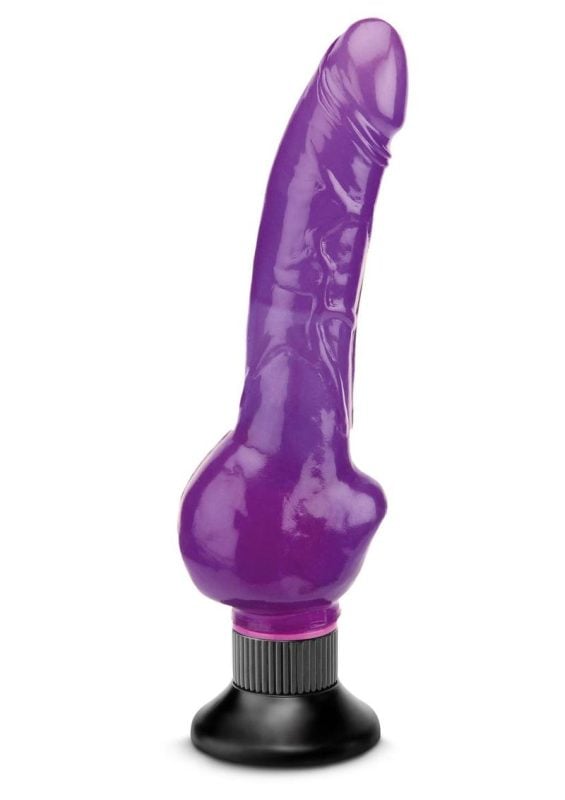 Wall Bangers Vibrating Dildo 9in - Purple