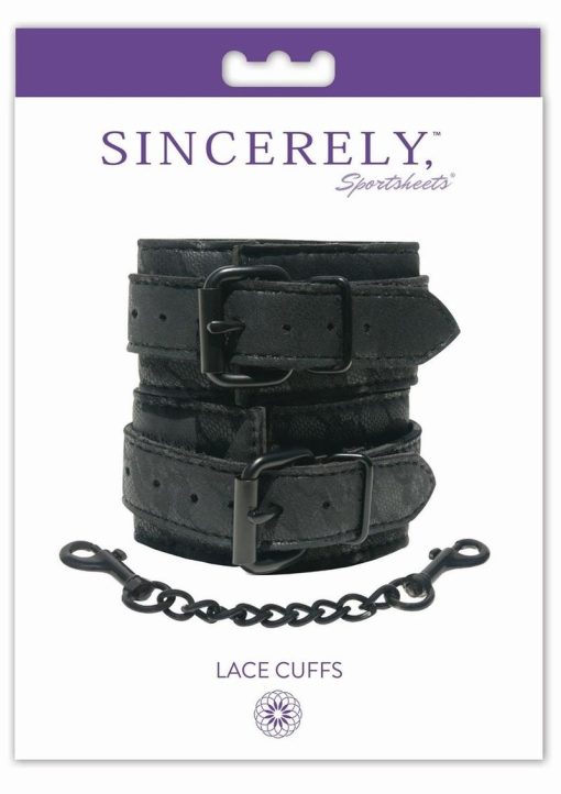 Midnight Wrist Lace Cuffs Black - Image 2