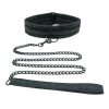Sincerely Lace Adjustable Collar and Leash Set - Black