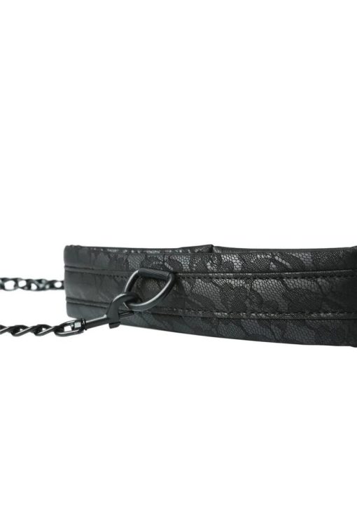 Midnight Lace Collar And Leash Set Black - Image 3